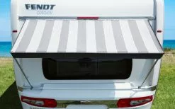 Berger Wachau Fenstermarkise Grau, Weiß