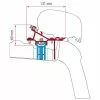 Fiamma Markisenadapter Kit VW Crafter/MAN Ab 2017 Roof Rail Dachmontage -Campingzelte Verkaufsgeschäft 235102 2445119