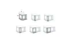 Fiamma Privacy Room / Caravanstore ZIP XL Frontpanel Für Markisenvorzelte 20 Cm -Campingzelte Verkaufsgeschäft 347229 2244340