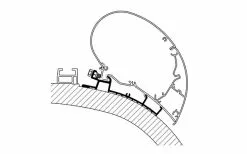 Thule Chartago Chic Adapter Für Serie 6, 3,5 M -Campingzelte Verkaufsgeschäft 38744 3885