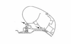Dometic PR-Adapt Adapter Für Dachmarkisen PR 2000 Und PR 2500 4,0m -Campingzelte Verkaufsgeschäft 457443 3315962