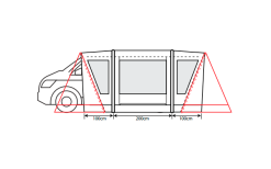 Outdoor Revolution Cayman Combo Air Vorzelt Low 180 Bis 210 Cm -Campingzelte Verkaufsgeschäft 636903 4332455