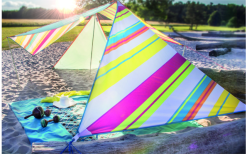 Bent Zip-Canvas Single Verbindbares Sonnensegel 250 X 250 X 250 Cm Limette -Campingzelte Verkaufsgeschäft 696500 4862600 2