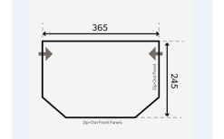 Dometic Pop AIR Pro 365 Aufblasbares Vorzelt Für Wohnwagen