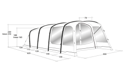Outwell Avondale 5PA Tunnelzelt -Campingzelte Verkaufsgeschäft 737546 4971980