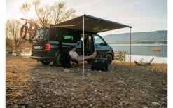 Fiamma F45s 260 Markise Für Rechtslenker VW T5/T6 Multivan/Transporter Tuchfarbe Royal Grey 260 Cm Gehäusefarbe Titanium -Campingzelte Verkaufsgeschäft 814985 5295284 1