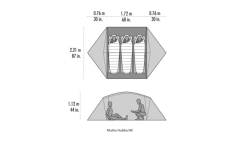MSR Mutha Hubba NX V2 3 Personen Weiß -Campingzelte Verkaufsgeschäft 819866 5300270