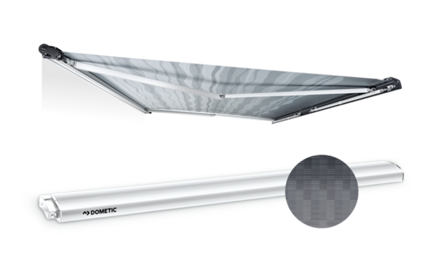 Dometic PerfectRoof PR 2000 Markise Tuchfarbe Horizon Grey Gehäusefarbe Anthrazit 3,5 M 3 Dometic PerfectRoof PR 2000 Markise Tuchfarbe Horizon Grey Gehäusefarbe Anthrazit 3,5 M